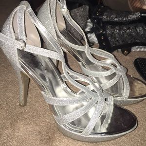 Heels. Silver. Prom/Special Occasion